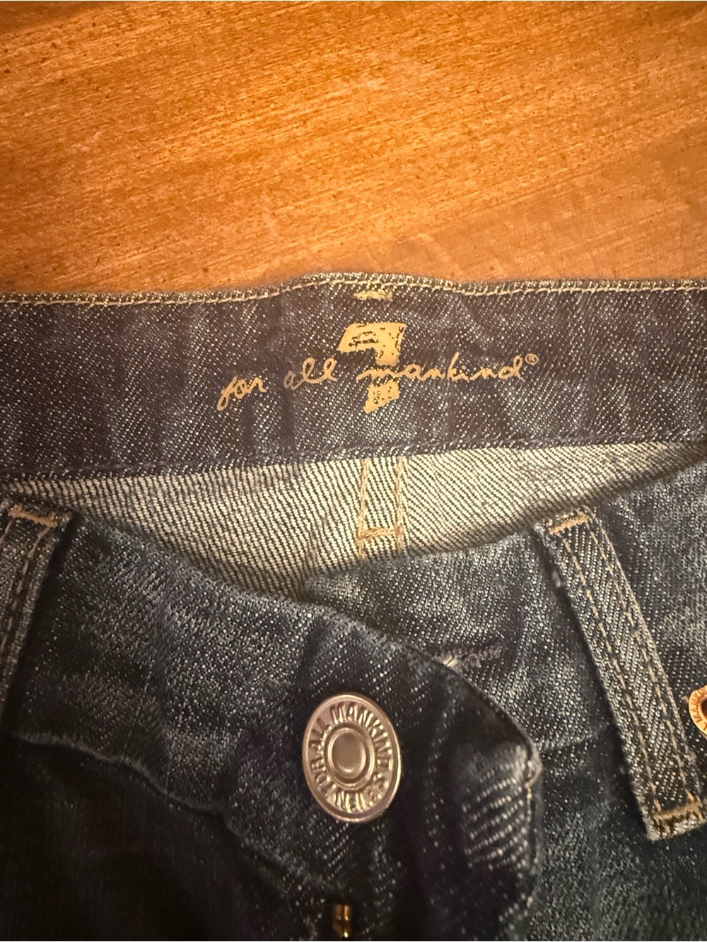 7 For All Mankind Dark Blue Denim Women's Jeans